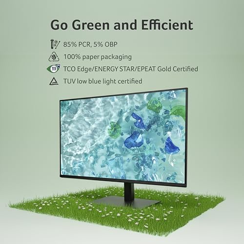 Image of Acer B277U GB 27 inch WQHD (2560x1440) IPS Monitor | ErgoStand Tilt Swivel Pivot Height Adjust | 120Hz AdaptiveSync |TUV Low BlueLight | Strong Sturdy Design | HDMI DP Audio Out | Speakers I Black