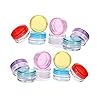 WRITWAA 55pcs Round Plastic Cream Jars Refillable Cosmetic Lotion Containers with Lids for Travel Durable