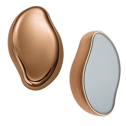 wilcractk Depiladora de Cristal, Depilación Borrador de Pelo para Mujeres y Hombres, Depilación Rápida y sin Dolor en Piernas, Brazos (Oro)