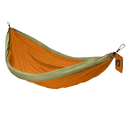 12 SURVIVORS Tree Nook System Hammock with Straps, orange, S Cover