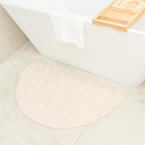 BIEN BEAU Ivory Half Moon Rug