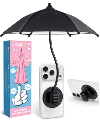 Phone Umbrella for Sun Shade Magnetic: Universal Thumbs Up Cell Phone SunShade Shield for iPhone UV Protection Anti-Glare for Pool Travel Beach Essentials Gifts for Fathers Day Men Teens Boys Women