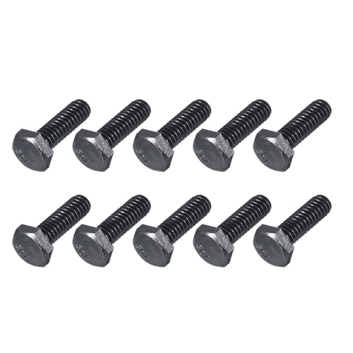 Image of METALLIXITY Hex Head Bolts (1 /4-20 x 3 /4 inch) 25Pcs, 304 Stainless Steel 18-8, Fully Threaded, External Hex Drive, Hex Head Screw Bolt, Black Oxide