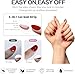 Seminca Semi Cured Gel Nail Strips-Divorce Party Press On Nails - Single AF Semi-Gel Stickers,Works with Any UV/LED Lamps,Wine Proof Glossy Finish,Girls Night (Nudist)
