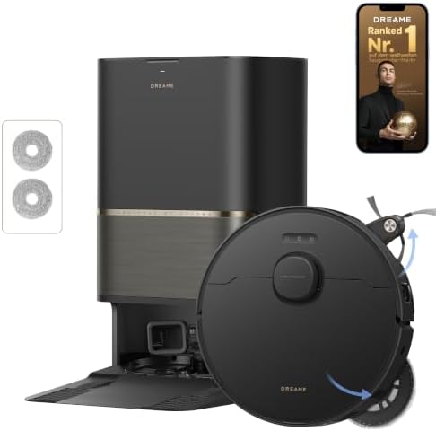 dreame L50s Pro Ultra-A Saugroboter mit Wischfunktion, 30.000 Pa | Mopp-Selbstreinigung 100 °C, Ecken/Kanten-Tiefenreinigung, DuoBrush mit 100 % Haarentwirrung, 4 cm Hindernisüberw
