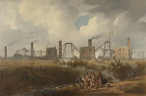 Tableaux Graffiti Art Mural vue de Murton Colliery SERENDIPITP 60x90cm