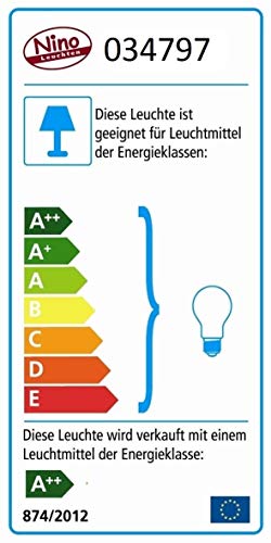 Preisvergleich Produktbild Nino Leuchten Stehleuchte, Metall, Silber, 25 x 25 x 152 cm