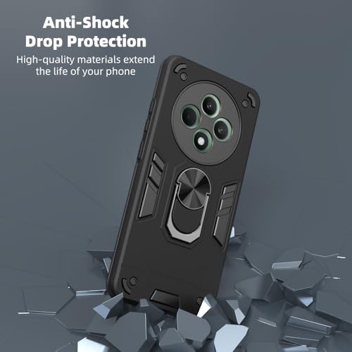 Image of NDCOM for Oppo F27 5G Back Cover | Protective Oppo F27 Back Cover | Shockproof Ring Holder Case