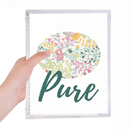 Cahier de peinture à feuilles en spirale rechargeable multicolore pour éviter le gaspillage