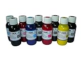ND R@ 9x100ml Pigment Refill Ink for Epson 157 T580 Stylus Photo R2880, R3000 Stylus Pro 3800 3880 4880 T580 T605 K3
