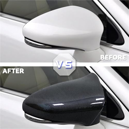 Couvercle de rétroviseur aérodynamique look carbone pour Lexus RC et CT