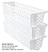 Organize Your Home Long Slide-It Baskets, 3 Pack, Stacking and Sliding Modular Storage, Great Organizing Bins for Pantry, Closet, Bedroom, Office, and all Storage, 21” x 6.3” x 4.4”
