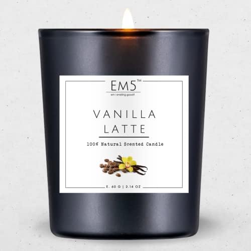 Em5 Wax Vanilla Latte Scented Candles For Home Decor&Aromatherapy
