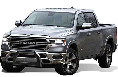 Image of Black Horse Off Road Armour Bull Bar No Skid Plate Matte Black Compatible with 2019-2023 Ram 1500 (Excl. Rebel & TRX Trim,19-23 Ram 1500 Classic) (Excl.Rebel & Warlock Trims)-AB-DO11-NL