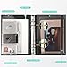 CAGIE A5 Binder 6 Ring Notebook with Dividers Refillable Planner Binder with Pockets, Refill Paper Include Planning Square Ruled and Dotted Pages, 6.89 x 9.25 in, (Grey and Purple, A5 Daily&Dot Page)