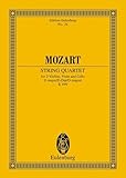  Quatuor à cordes Ré majeur: KV 499. 2 Violins, Viola and Cello. Partition d\'étude.
