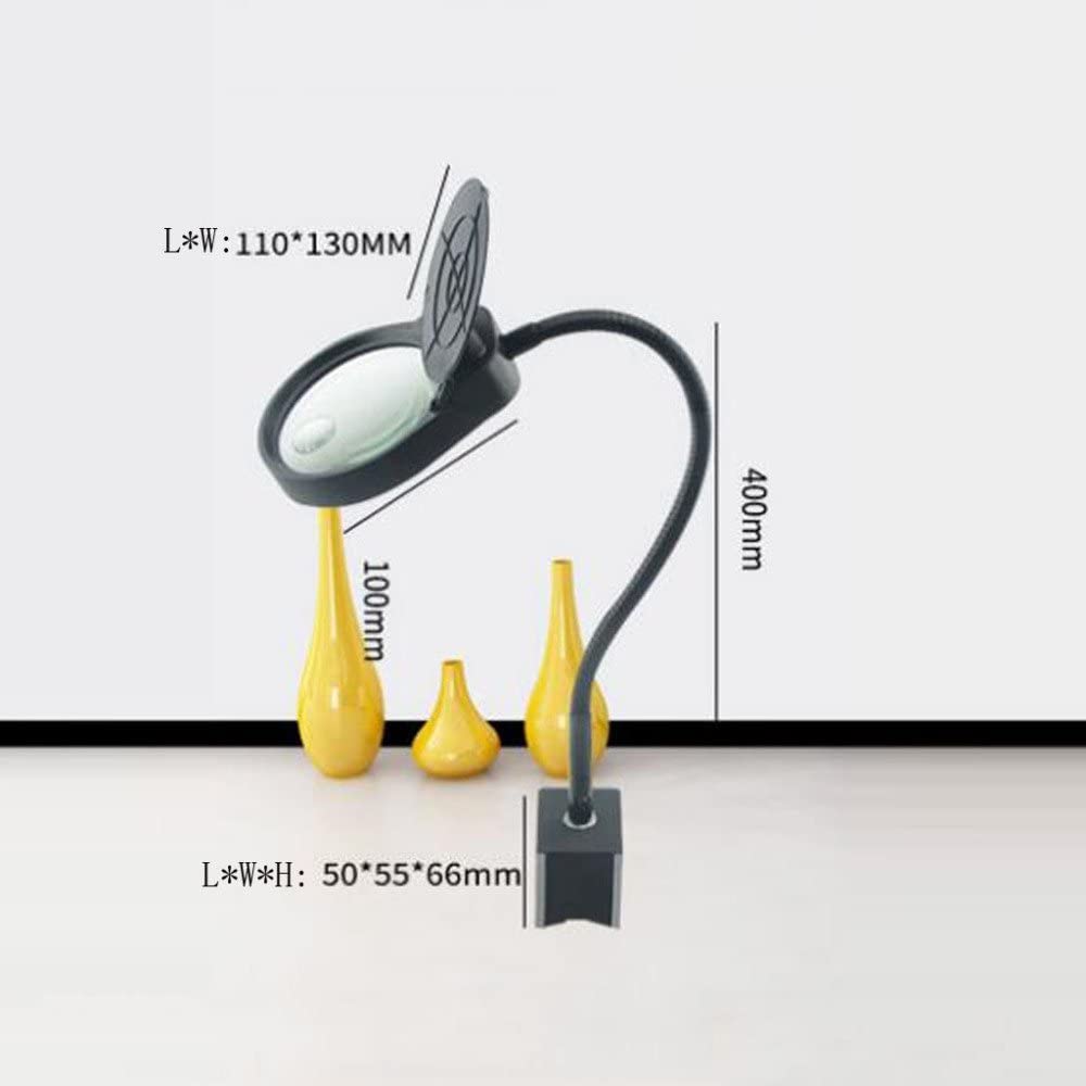 Lupy Lupa biurkowa do pracy z maszyną magnetyczną Naprawy elektroniczne Składane powiększające ze światłem LED Interesting