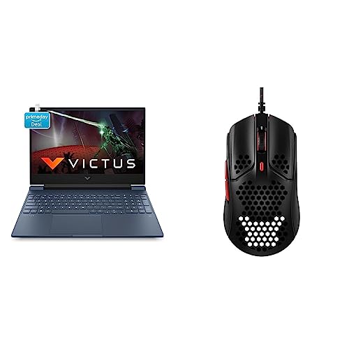 Image of HP Victus Gaming Laptop 12th Gen Intel Core i5-12450H 15.6 inch FHD IPS & HyperX Pulsefire Haste BKRD HMSH1-A-RD /G