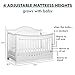DaVinci Meadow 4-in-1 Convertible Crib in White, Greenguard Gold Certified
