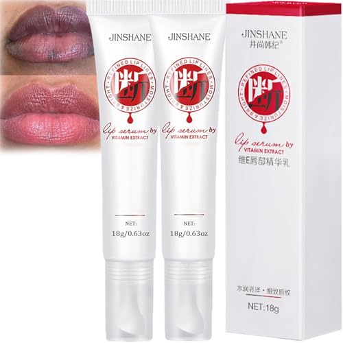 Jinshane Lip Serum by Vitamin Extract, Lip Lightening for Dark Lips, Lip Balm Dark Lip Treatment for