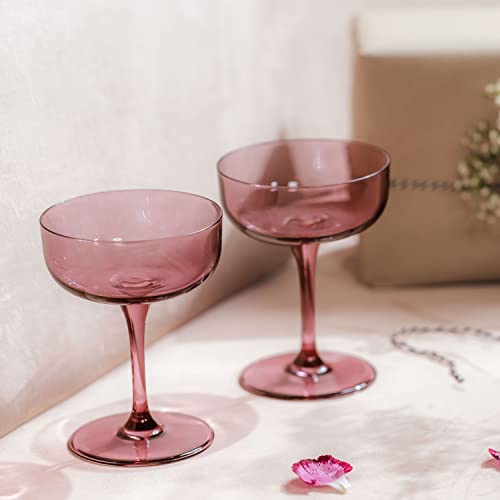 like. by Villeroy & Boch - Like Grape Champagne Coupe/Dessert Bowl Set 2 pces, Coloured Glass Grape, Capacity 100 ml - Image 3