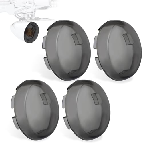 HOKUOTOLITE Kit de lentilles de clignotants, couvercles de lentilles de remplacement pour clignotants avant/arrière pour Harley Sportster/Touring Road King...