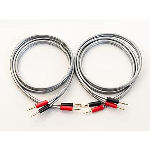 QED Reference XT40i Speaker Cable 3.5 Metre Pair, Two Cables Terminated Gold Plated 4mm Banana Plugs On All Ends 8 Plugs In Total Cover