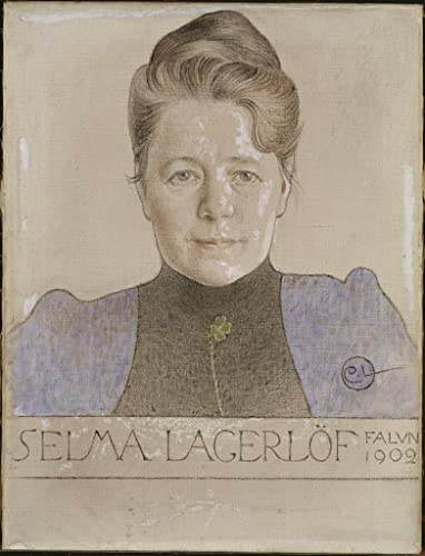 Tableau Selma Lagerlof mural | Décoration vintage salon et chambre | Poster 60x90