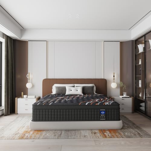 MRH Queen Mattress, 12 Inch Hybrid Mattress Queen Size, Memory...