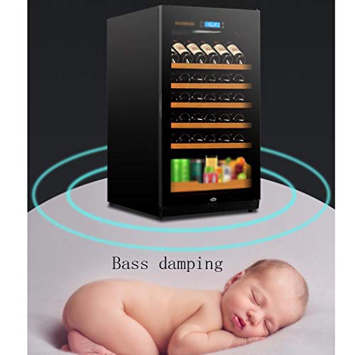 Wine Cooler Refrigerator -The Capacity is 220L Free-Standing Frost Free Compressor Wine Refrigerator for White and Red Wines with Digital Memory Tempe