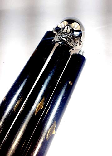 Canne pliante crâne argenté idée cadeau originale pour collection
