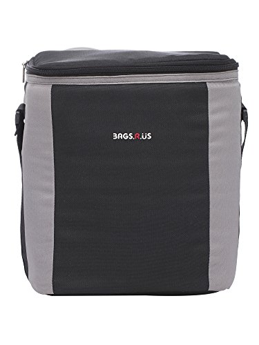 Image of BagsRUs 12 Litre Black Polyester 6 by 750ml Bottle Portable Chiller Cooler Travel Bag with Free ice Pack (CH106FBL)