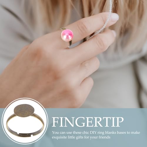 Base de anillo ajustable de aleación para crear accesorios personalizados en casa 5