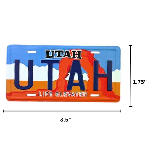 Imán decorativo rectangular pequeño de Utah miniatura 4