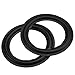 Bluecell 2pcs Black Color 6” Rubber Speaker Edge Surround Rings Replacement Parts for Speaker Repair or DIY (6")