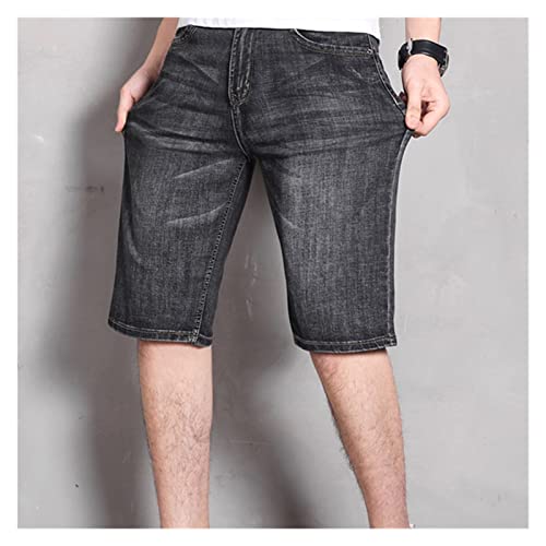 Short en jean droit pour homme en coton extensible RLKHXBS - 2