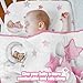 Mixweer 3 Pcs Cloud Balloon Bear Theme Crib Bedding Set for Boys Baby Nursery Mini Bedding Set Comforter Gender Neutral Standard Size Comforter Skirt for Girl