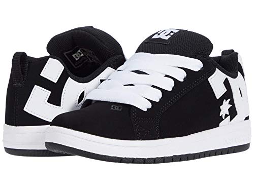 Zapato para patinar niños DC Court Graffik, zapatillas de skate acolchadas con suela plana