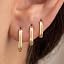 gold-square hoop earrings