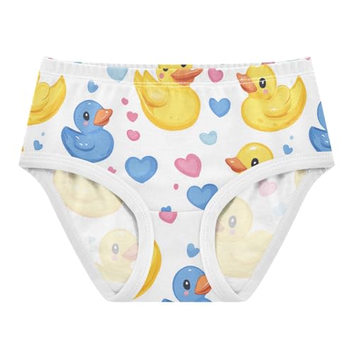 Wusikd Yellow Ducks Girls' Underwear Cotton Pink Girls Briefs Soft Toddler Underwear 2T