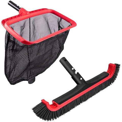urchindj Pool Skimmer Net and Brush Heavy Duty Cover