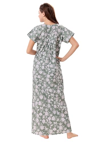 Image of Soulemo Women's Pure Cotton Floor Length Nighty 1682