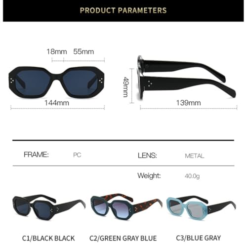 Lunettes de soleil carrées protégeant de façon optimale contre les rayons UV400 - 7