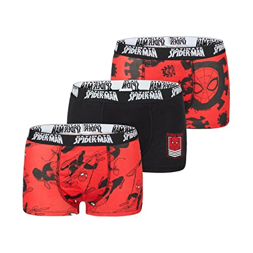 Ultimate Spider-Man Ultimate Spiderman Boxer ULT8/3/BCX3 Caleçon Boxeur, Rouge, 4-5 Ans Garçon Cover