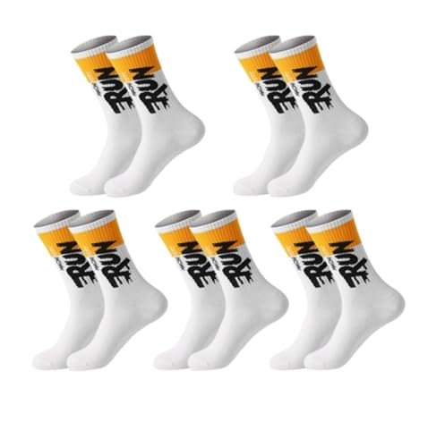 5Pairs Cotton Men Socks Running Sports Socks Skateboard Casual Fashion