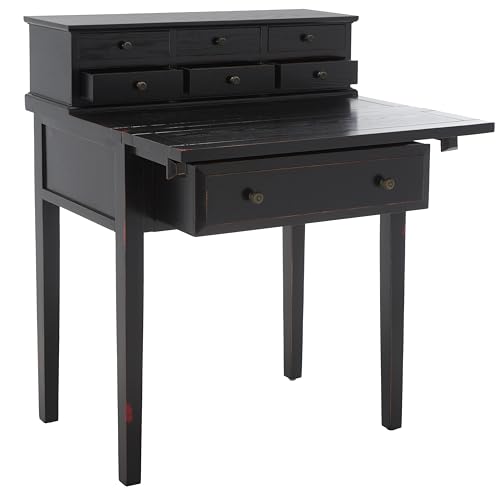 Safavieh American Homes Collection Abigail Distressed Black Fold Down Desk