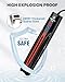 fishkeeper 500W Adjustable Submersible Aquarium Heater - PID Electronic Smart Thermostat Fish Tank Heater with Out-of-Water/Run-Dry/Overheat/Low-Temp Safety Protection for 65-120 Gallon Fish Tanks