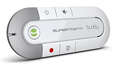 SuperTooth Buddy Handsfree Bluetooth Visor Car Kit - White