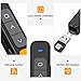 DinoFire Wireless PowerPoint Presentation Clicker Remote, 2 in 1 Type C and USB A RF 2.4GHz PPT Presentation Presenter Laptop Clicker Pointer Slide Advancer with Hyperlink Volume Control
