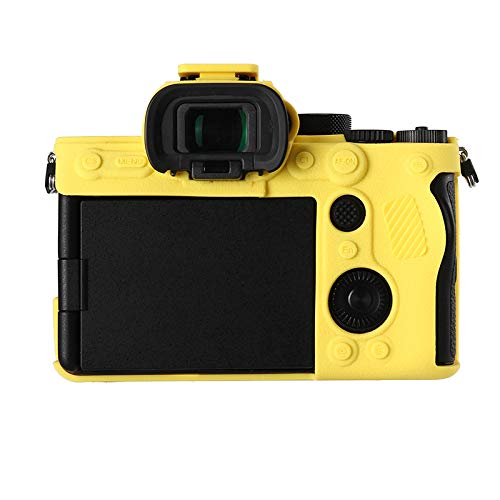 Stseetop Sony A7Iv Case, Silicone Rubber Protective Camera Body Skin Case Cover, Compatible With Sony A74 A7M4 A7Iv (Yellow) #TOP1